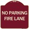 Signmission Pavement Stencil No Parking Fire Lane Heavy-Gauge Aluminum Sign, 18" x 18", BU-1818-24610 A-DES-BU-1818-24610 - alternate 1